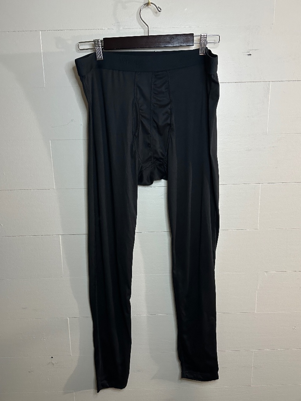 Wrangler Men's Black Performance Long Underwear Leggings Base Layer Size XL